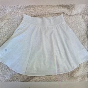 Lululemon Athletica White Flowy Tennis Skirt